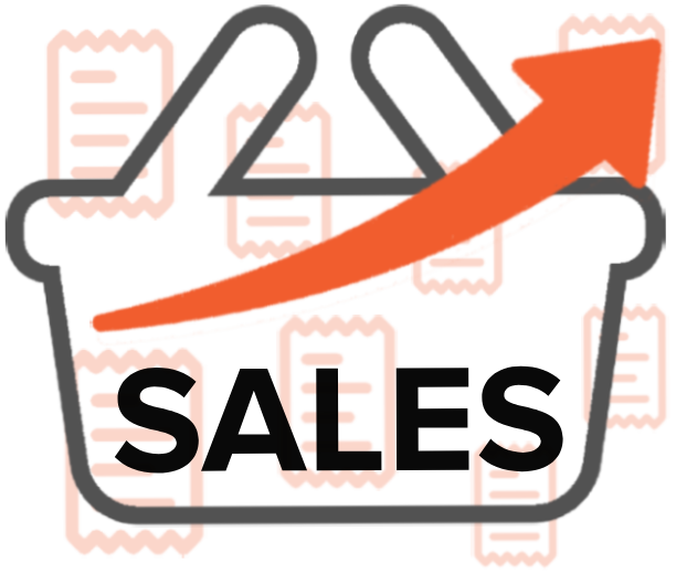 Higher sales graphic